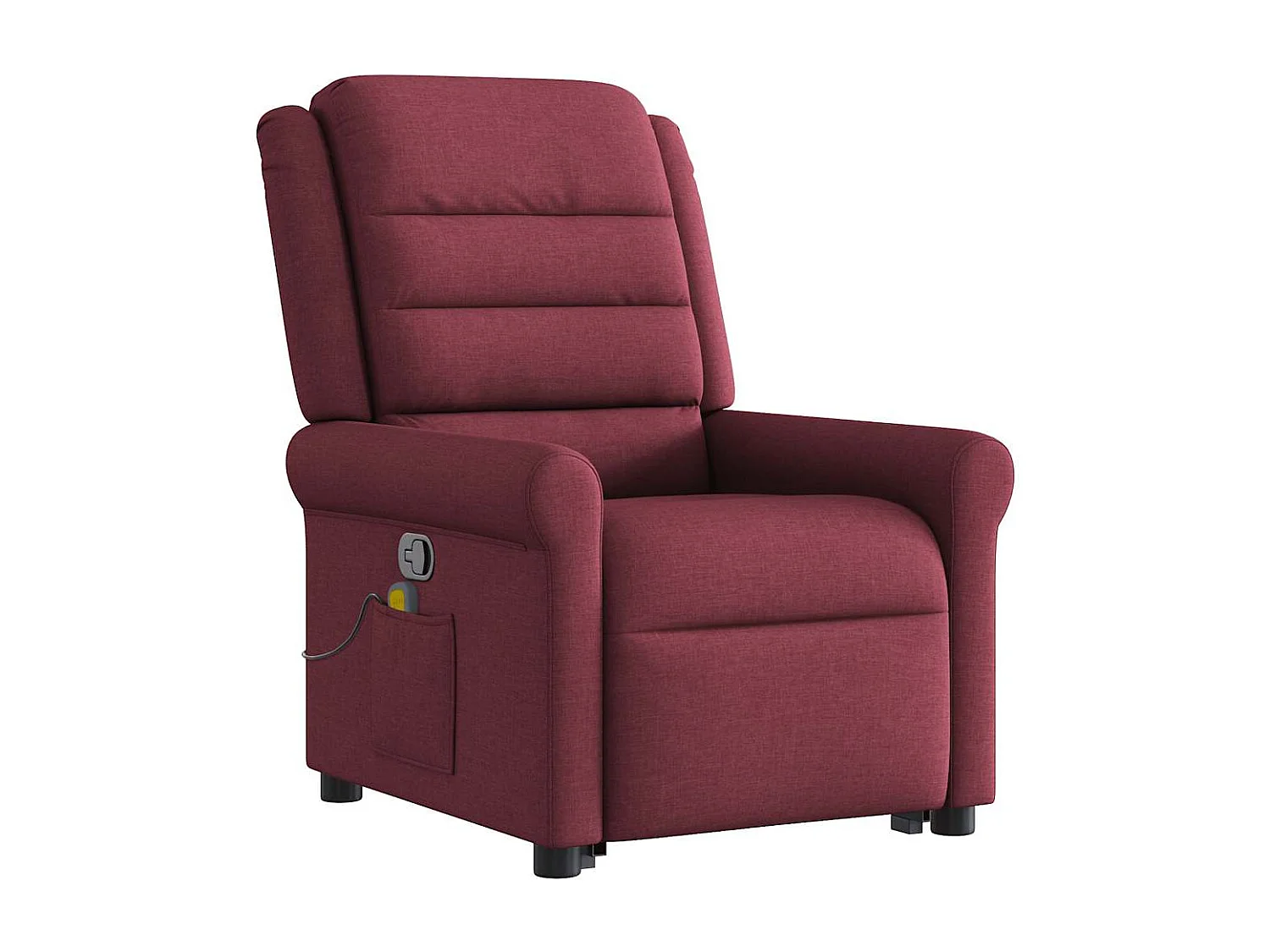 Fauteuil inclinable-Chaise de relax-Fauteuil de Massage Rouge bordeaux Tissu SHL2640
