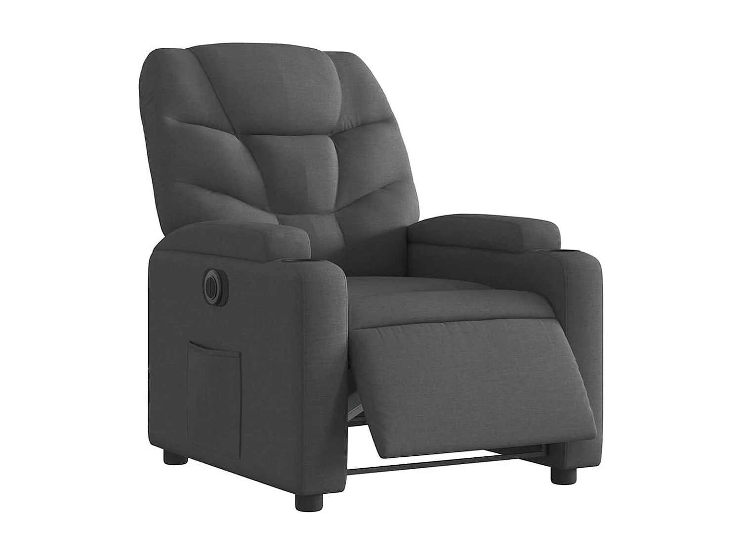 Fauteuil inclinable électrique-Chaise de relax-Fauteuil salon Gris foncé Tissu SHL1985