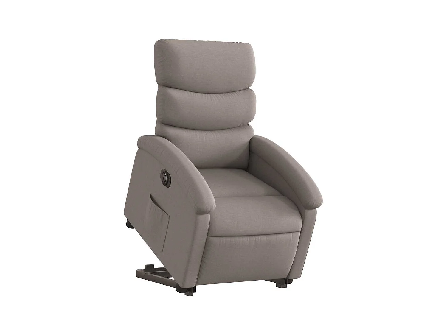 Silla de relax | Sillón eléctrico reclinable elevable de tela gris taupe SHL4598