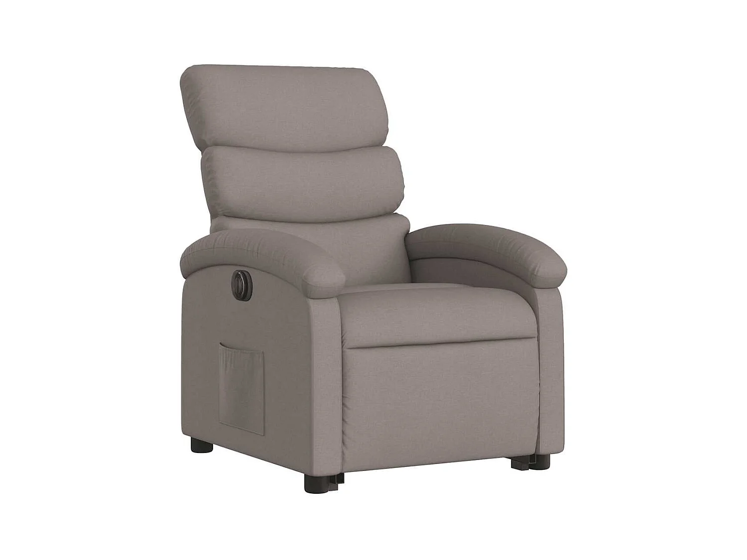 Silla de relax | Sillón eléctrico reclinable elevable de tela gris taupe SHL4598