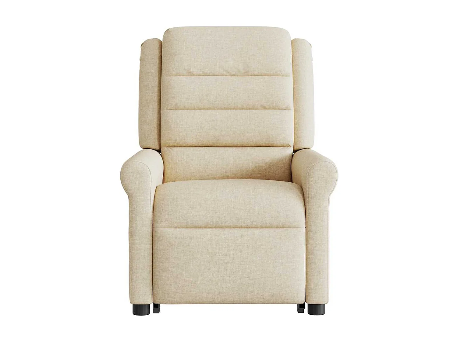 Fauteuil inclinable-Chaise de relax-Fauteuil de Massage Crème Tissu SHL1935