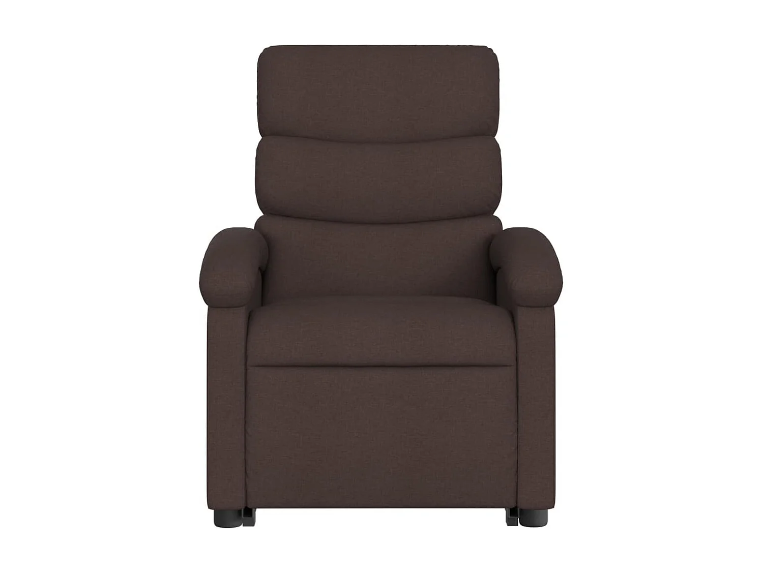 Silla de relax | Sillón eléctrico reclinable elevable de tela marrón oscuro SHL5087