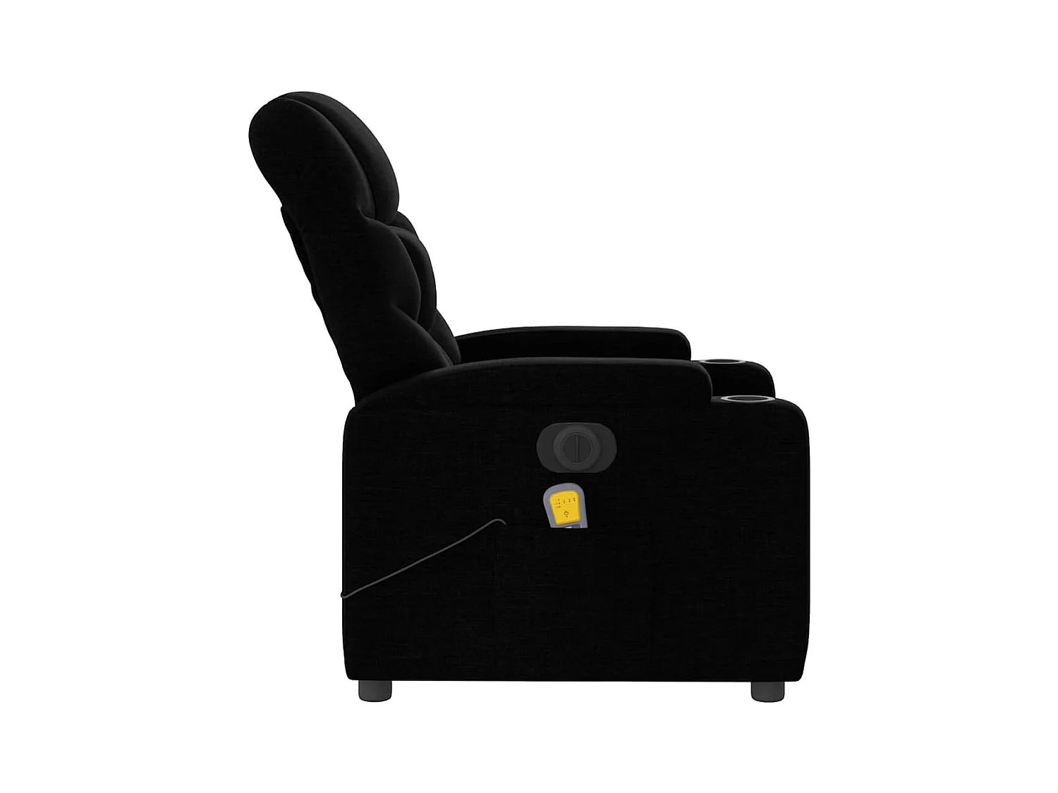 Sillón de relax | Sillón reclinable de masaje eléctrico tela negro SHL2545