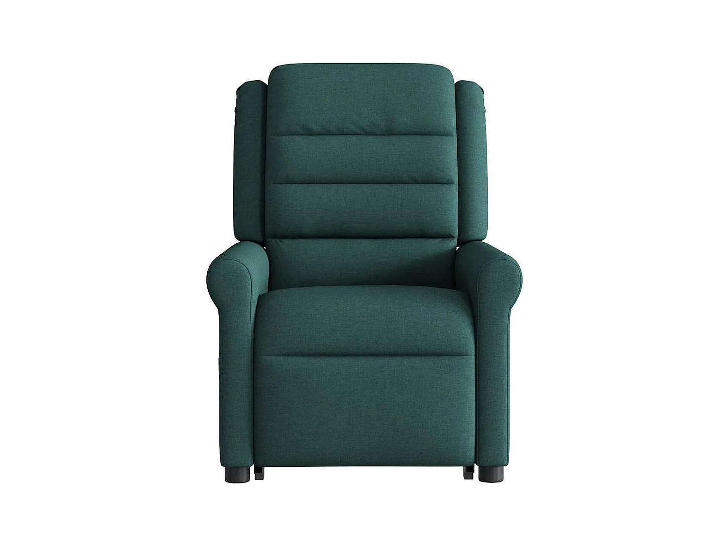 Silla de masaje reclinable de pie de tela verde oscura SHL9949