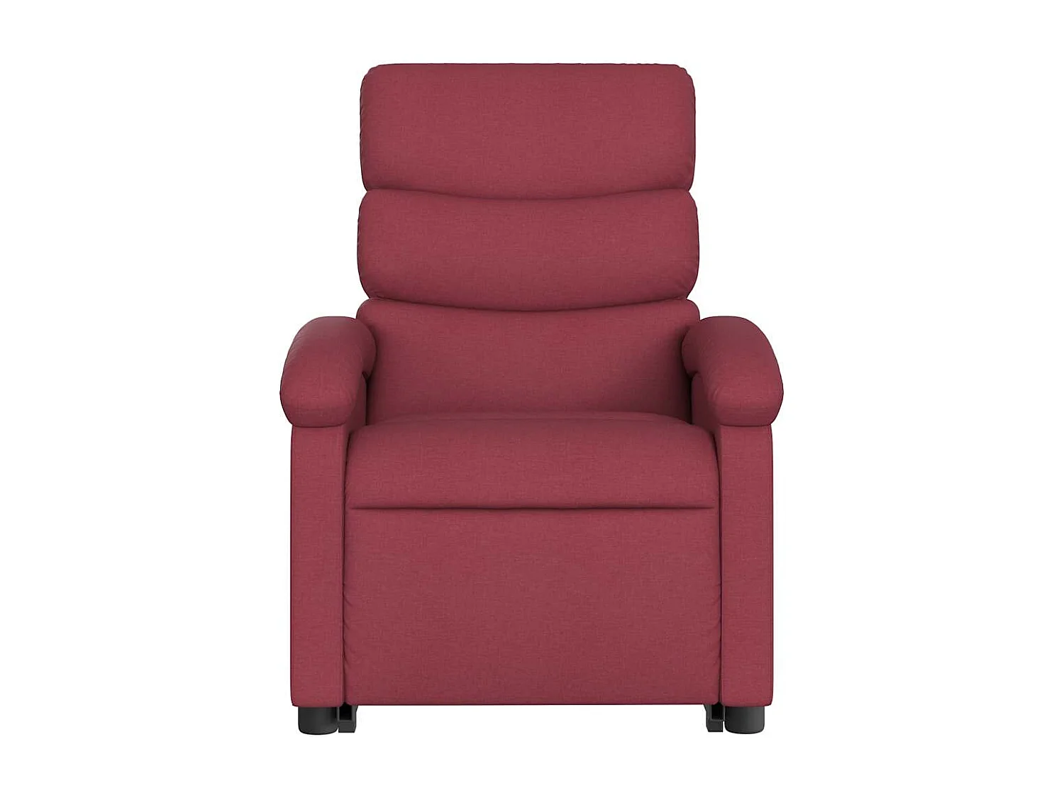 Relaxsessel | Lounge Sessel für Wohnzimmer mit Aufstehhilfe Weinrot Stoff SHL79039