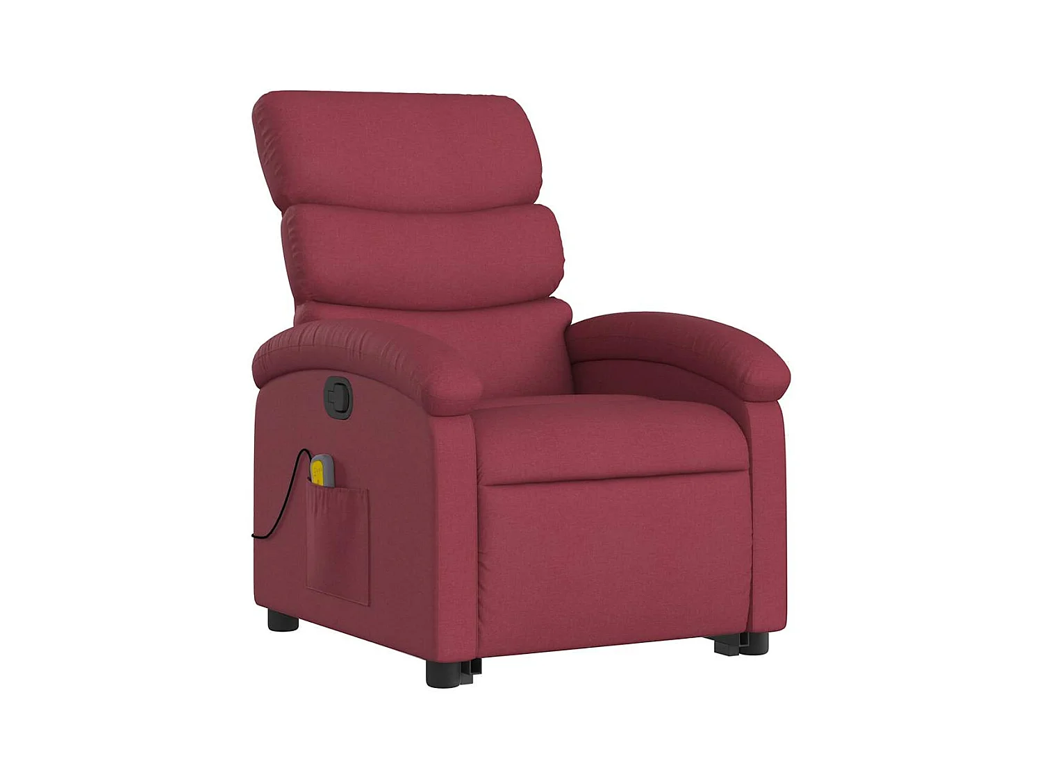 Sillón de relax | Sillón reclinable de masaje elevable tela rojo tinto SHL6571