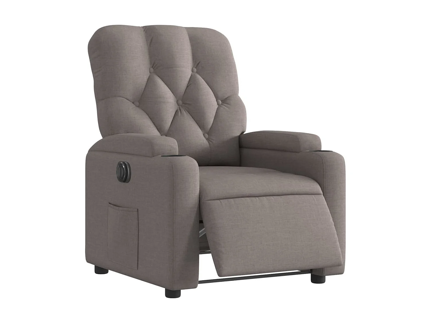 Fauteuil inclinable électrique-Chaise de relax-Fauteuil salon Taupe Tissu SHL1077