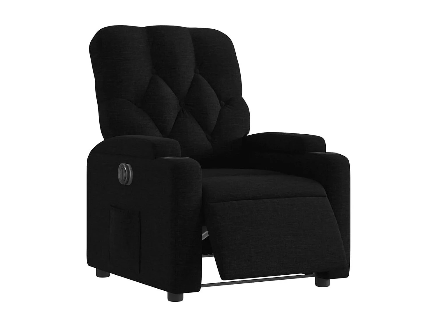 Fauteuil inclinable électrique-Chaise de relax-Fauteuil salon Noir Tissu SHL3770