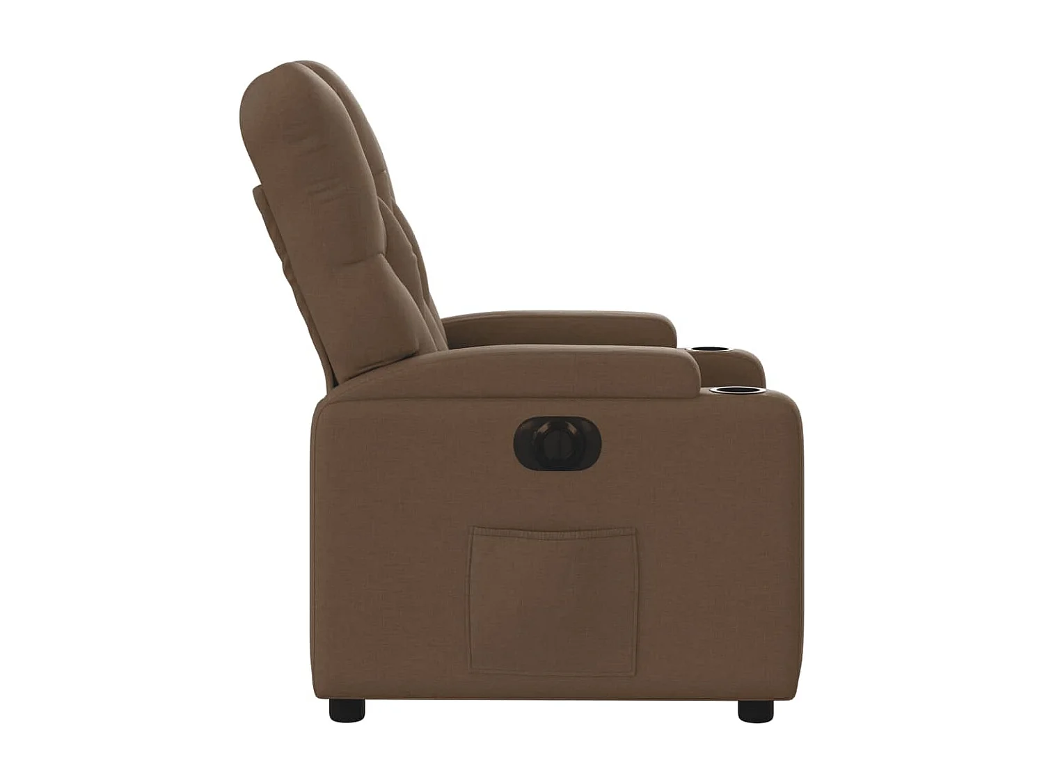 Fauteuil inclinable électrique-Chaise de relax-Fauteuil salon Marron Tissu SHL5444