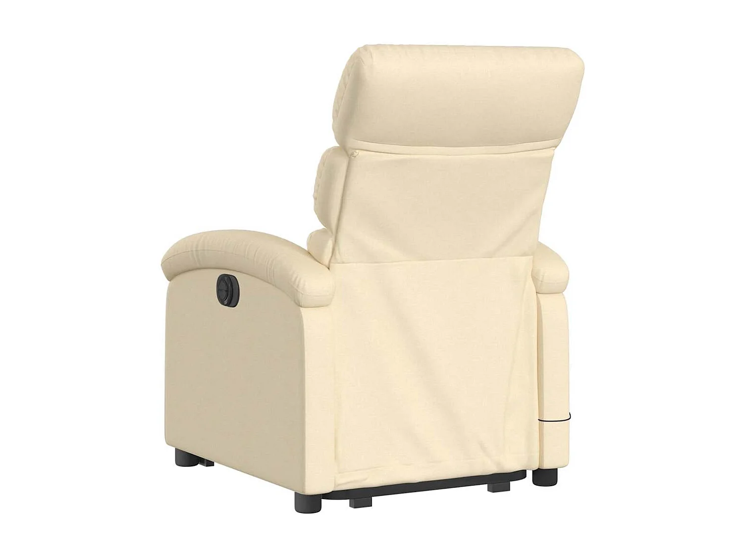Fauteuil inclinable électrique-Chaise-Fauteuil de Massage Crème Tissu SHL3790