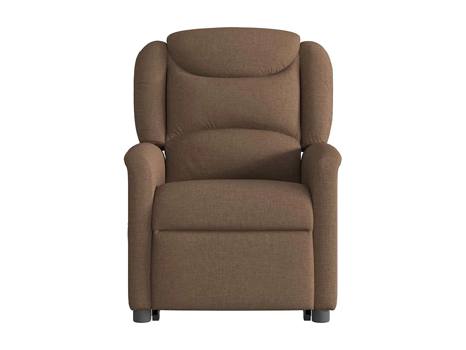 Fauteuil inclinable-Chaise de relax-Fauteuil TV Marron Tissu SHL4844