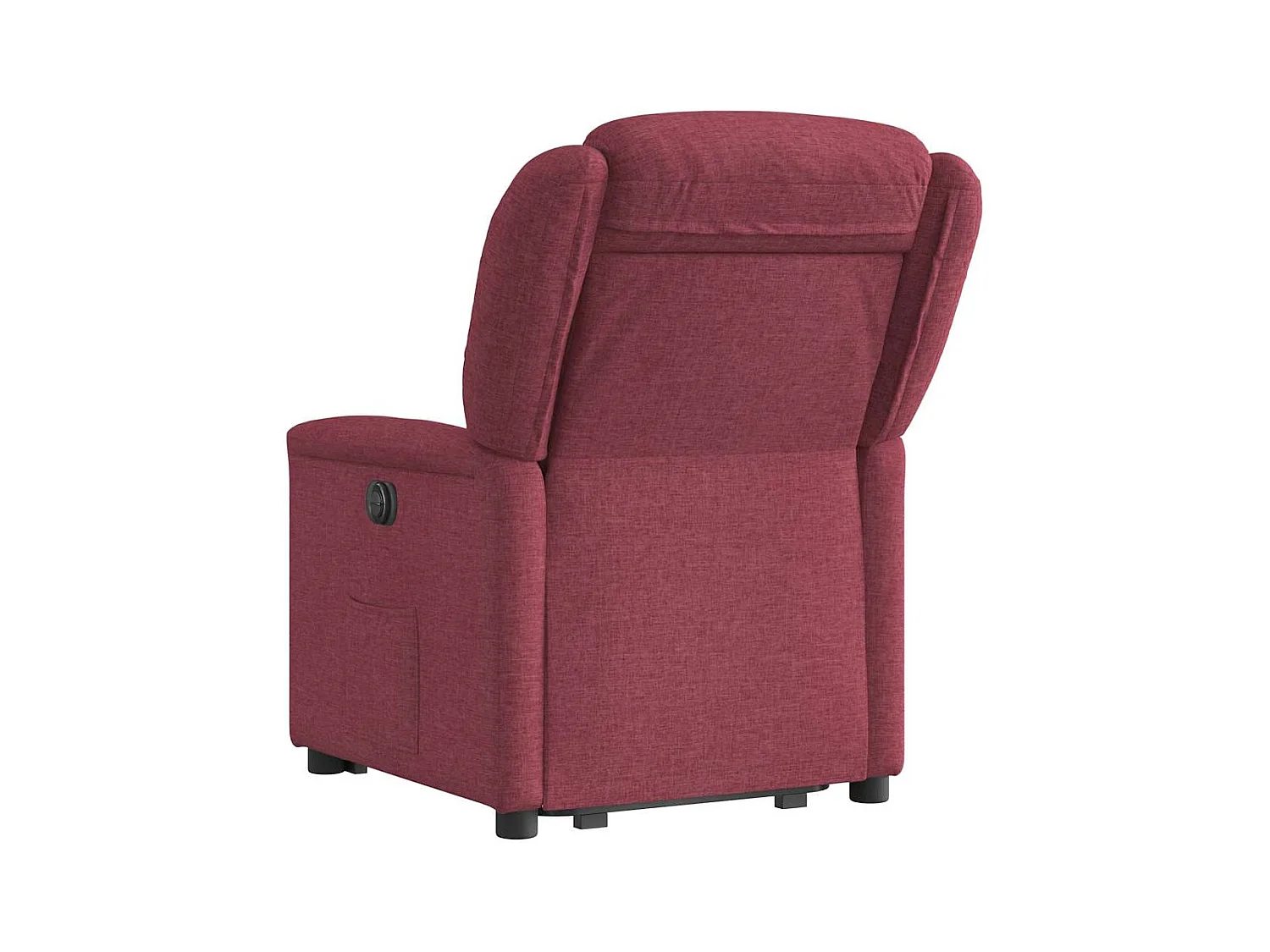 Silla de relax | Sillón eléctrico reclinable elevable de tela rojo tinto SHL7947