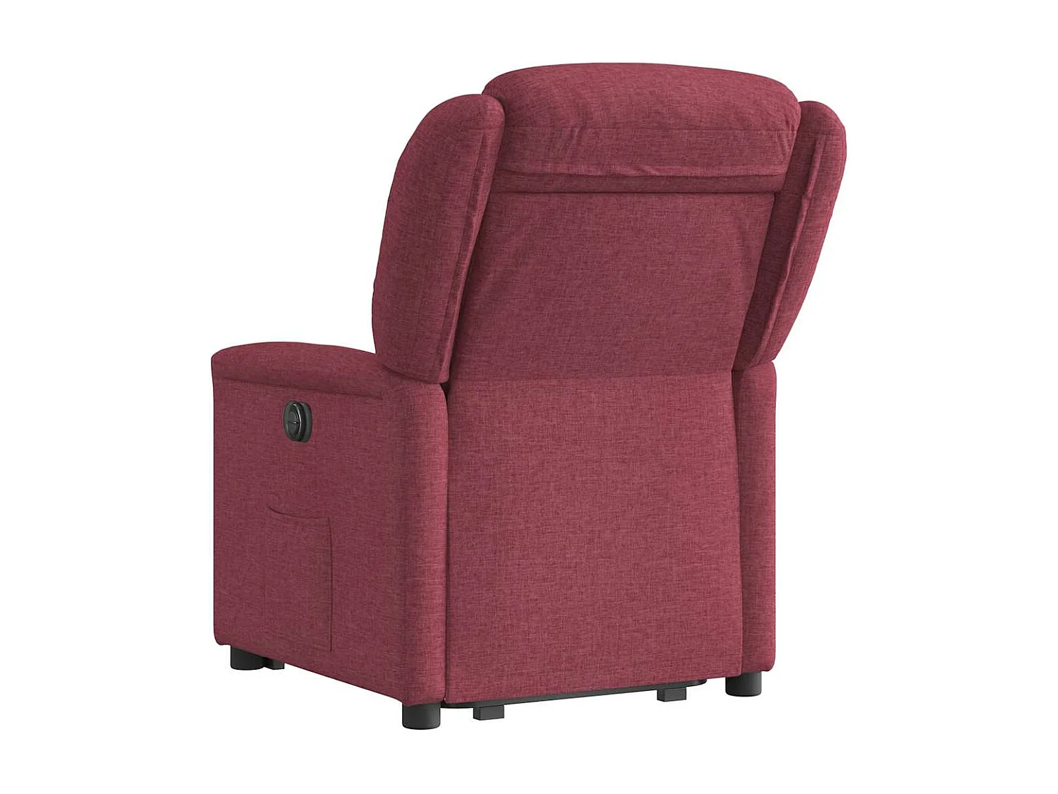Silla de relax | Sillón eléctrico reclinable elevable de tela rojo tinto SHL7947