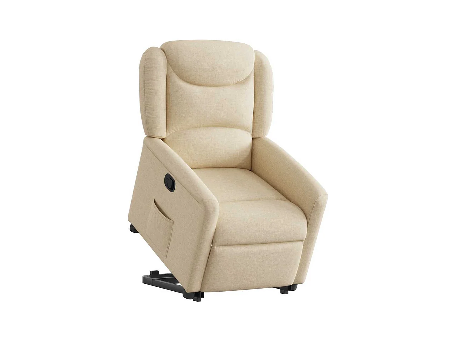 Poltrona Confortável | Poltrona reclinável elevatória tecido cor creme SHL777170