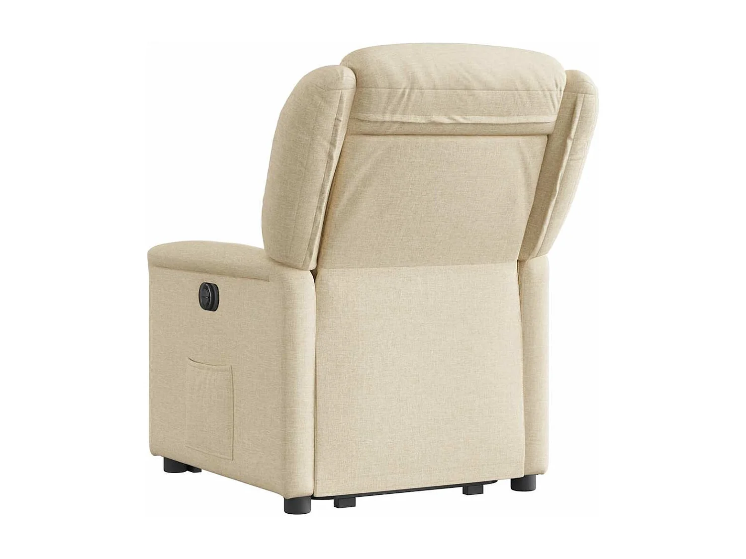 Fauteuil inclinable-Chaise de relax-Fauteuil salon Crème Tissu SHL4454