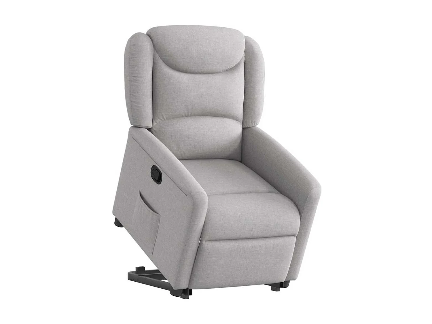 Fauteuil inclinable-Chaise de relax-Fauteuil TV gris nuage tissu SHL4752