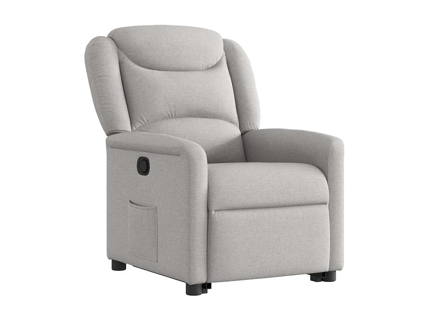 Fauteuil inclinable-Chaise de relax-Fauteuil TV gris nuage tissu SHL4752