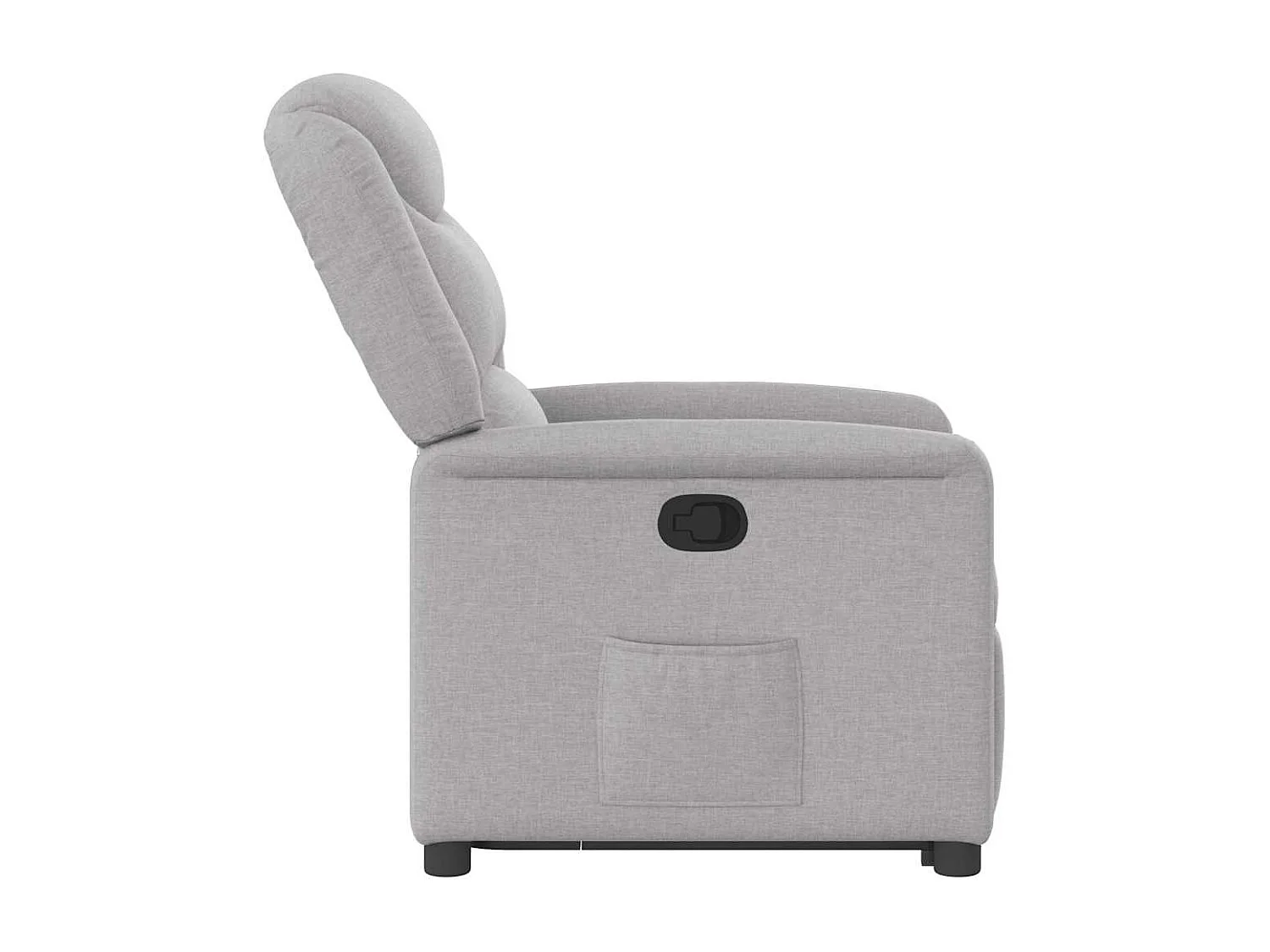 Fauteuil inclinable-Chaise de relax-Fauteuil TV gris nuage tissu SHL4752