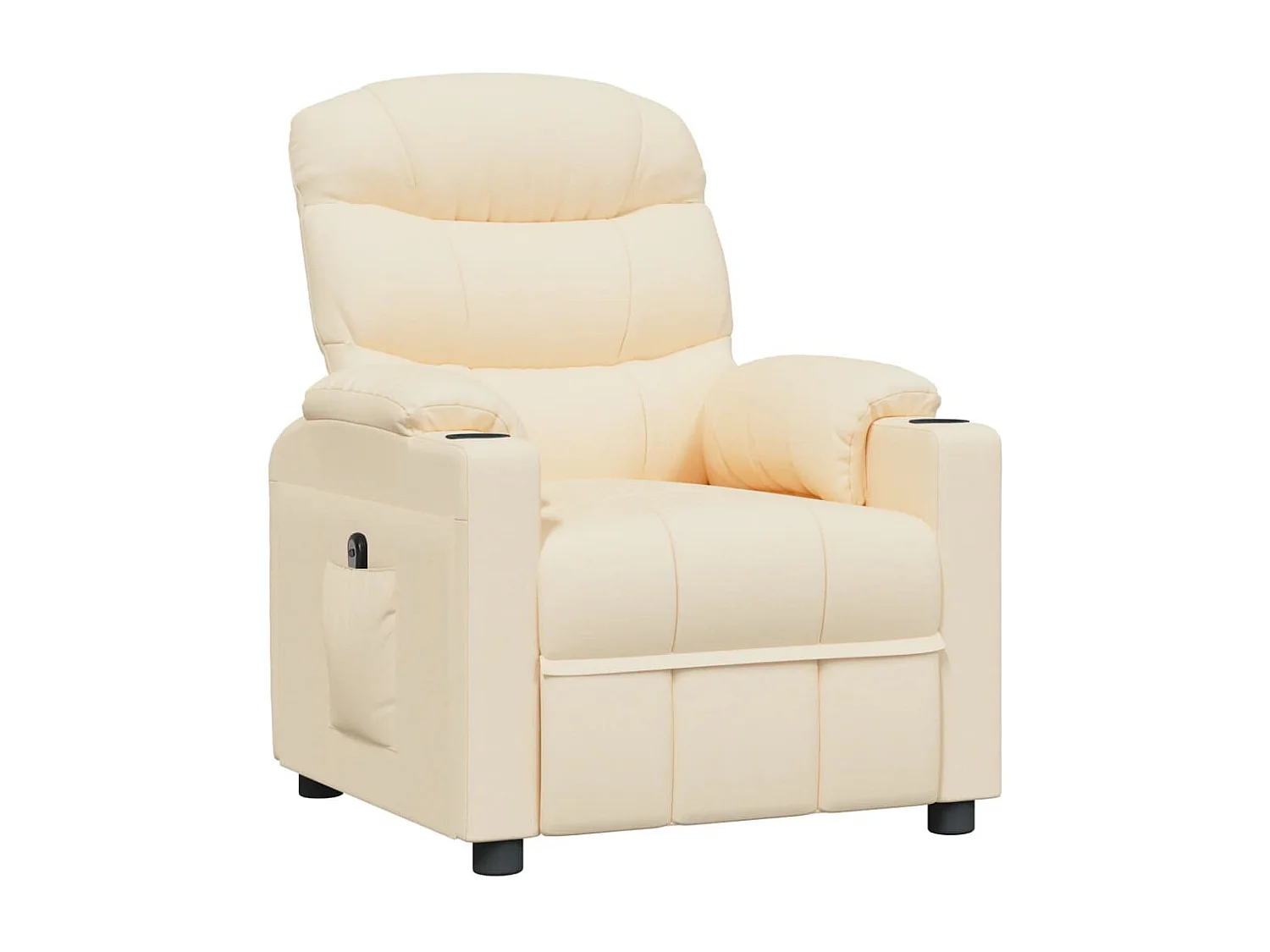 Relaxsessel Elektrisch | Lounge Sessel indoor Creme Stoff SHL81117