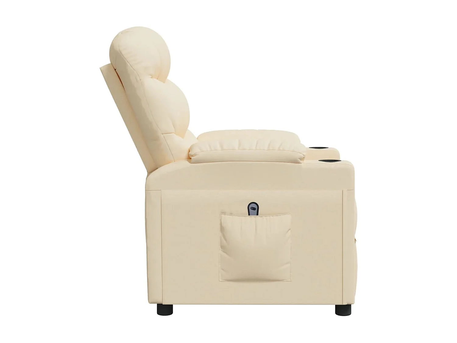 Relaxsessel Elektrisch | Lounge Sessel indoor Creme Stoff SHL81117