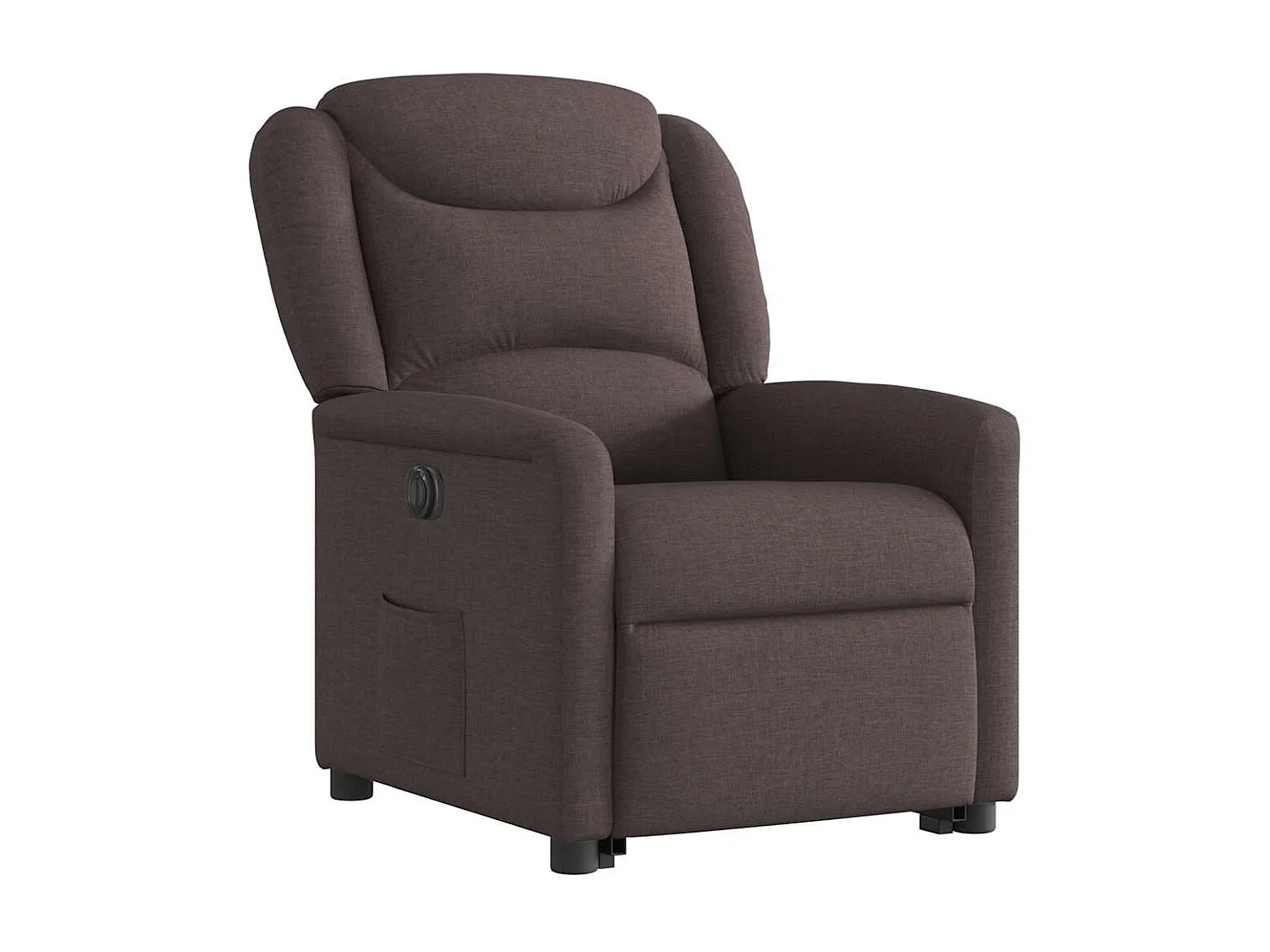 Fauteuil inclinable électrique-Chaise de relax-Fauteuil TV marron foncé tissu SHL2478