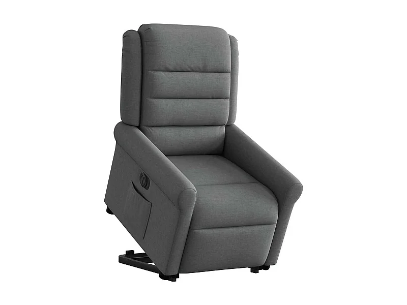 Fauteuil inclinable électrique-Chaise de relax-Fauteuil TV gris foncé tissu SHL1010