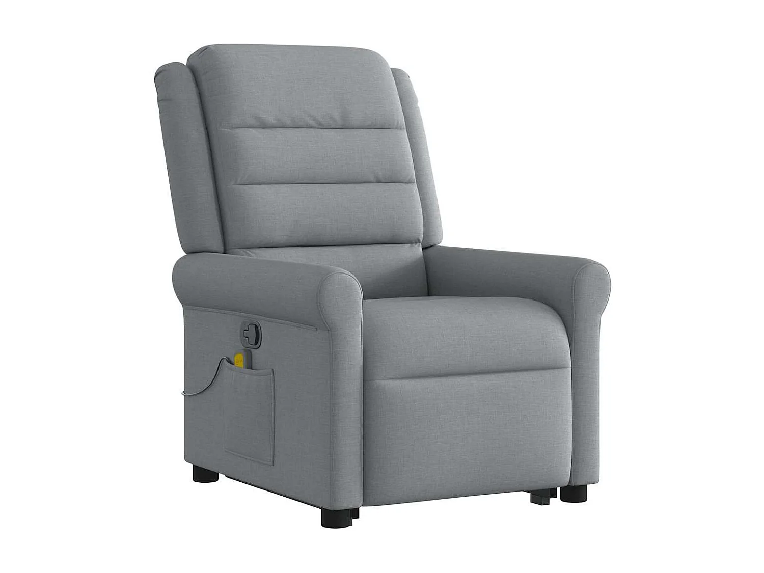 Fauteuil inclinable-Chaise de relax-Fauteuil de Massage Gris clair Tissu SHL2339