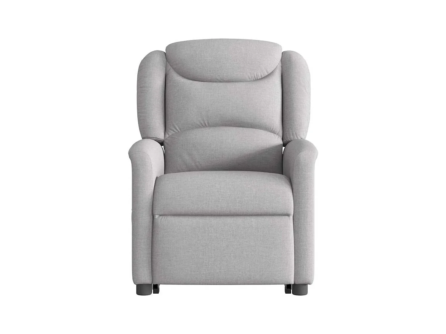 Sillón de salón | Silla | Sillón de masaje reclinable de pie de tela gris nube SHL9179