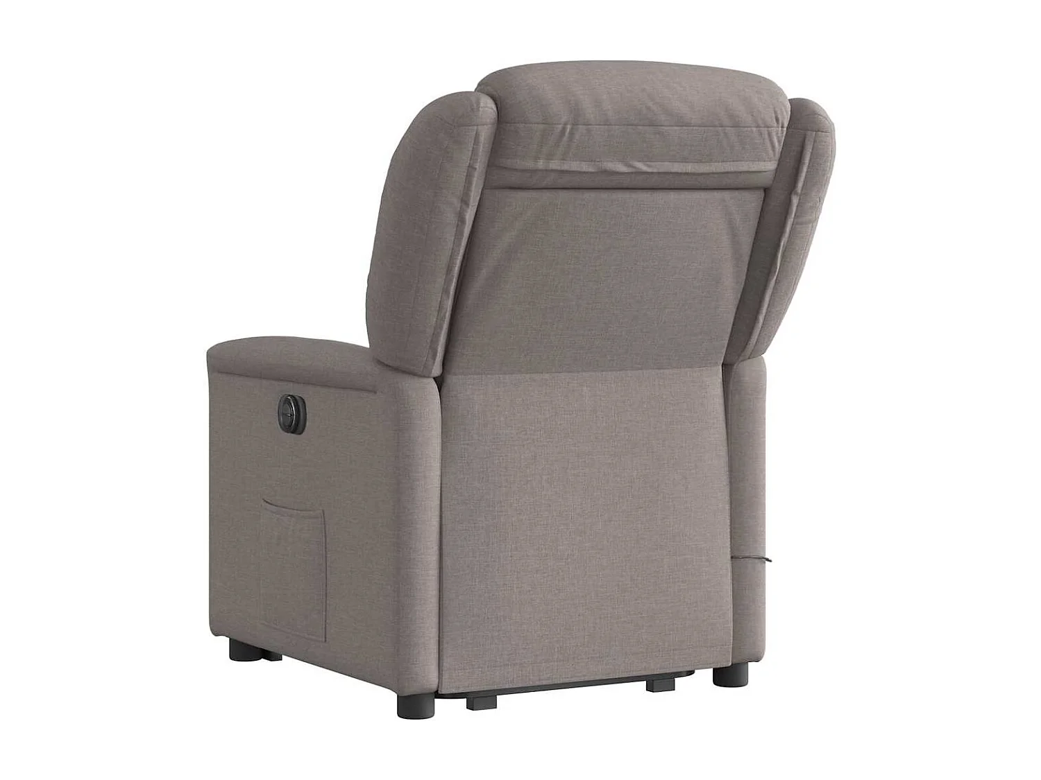 Fauteuil inclinable électrique-Chaise de relax-Fauteuil de Massage Taupe Tissu SHL4389