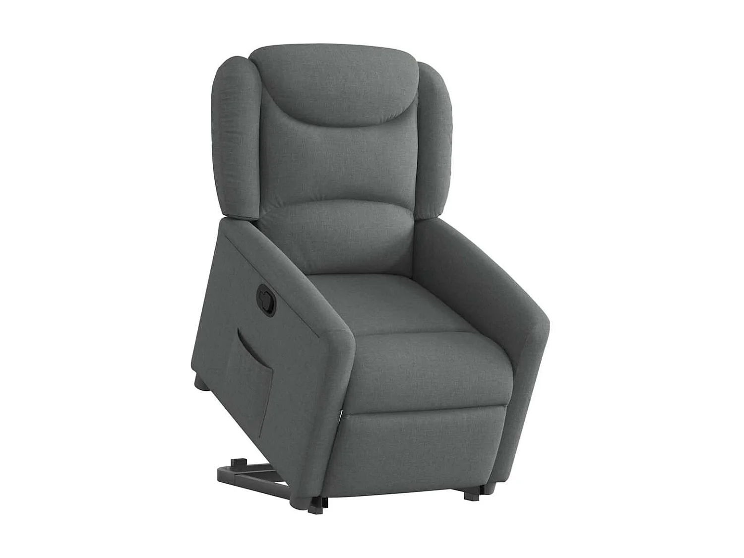 Fauteuil inclinable-Chaise de relax-Fauteuil TV Gris foncé Tissu SHL2724