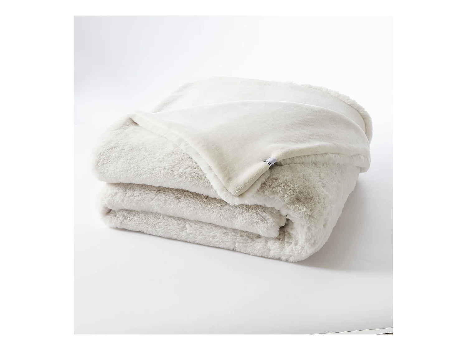 Plaid fourrure chaud blanc 140x200 Odin