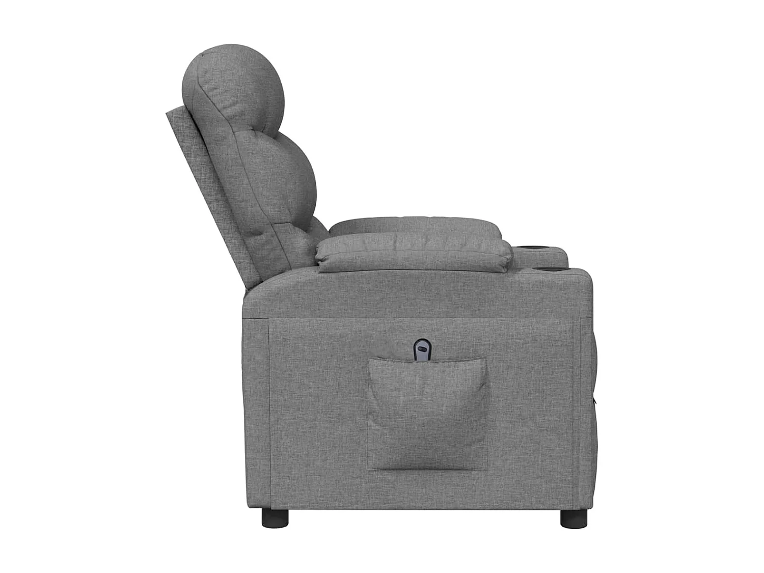 Relaxsessel Elektrisch | Lounge Sessel indoor Hellgrau Stoff SHL29511