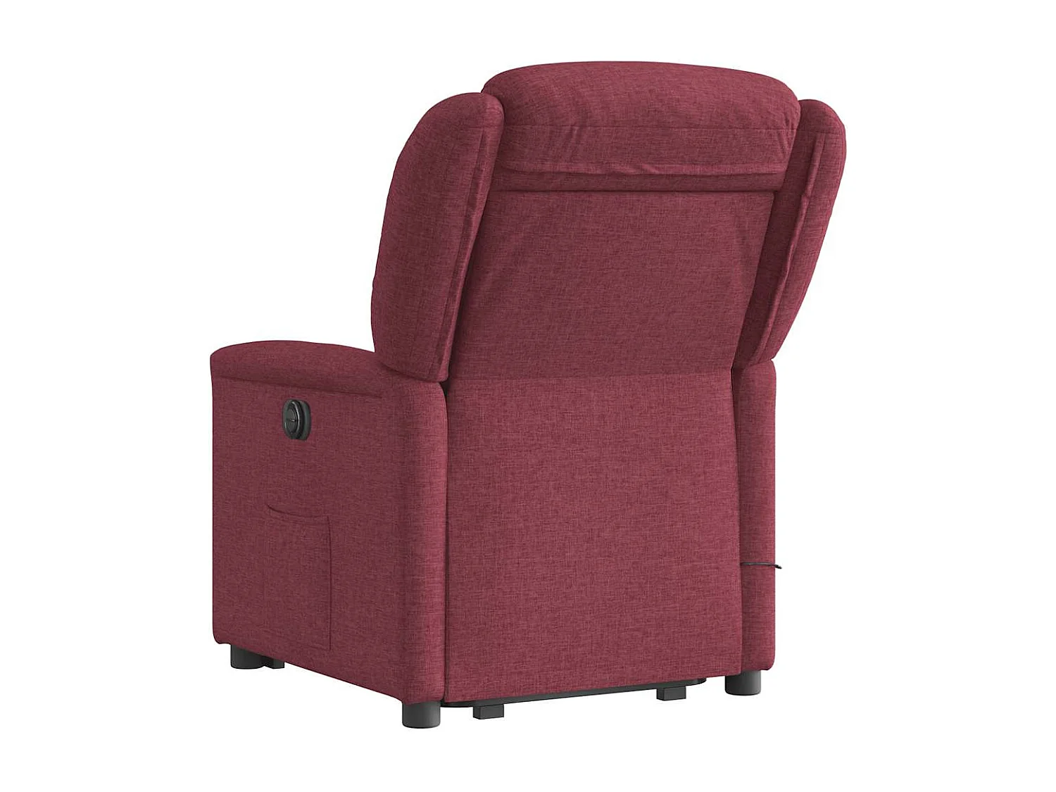 Fauteuil inclinable-Chaise de relax-Fauteuil de Massage Rouge bordeaux Tissu SHL2805