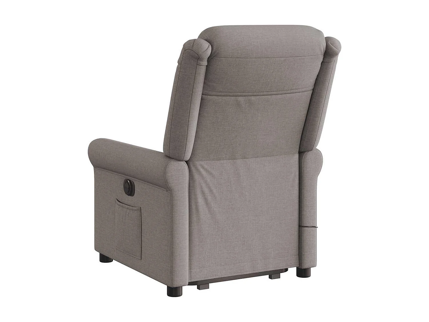 Fauteuil inclinable-Chaise de relax-Fauteuil de Massage Taupe Tissu SHL4663
