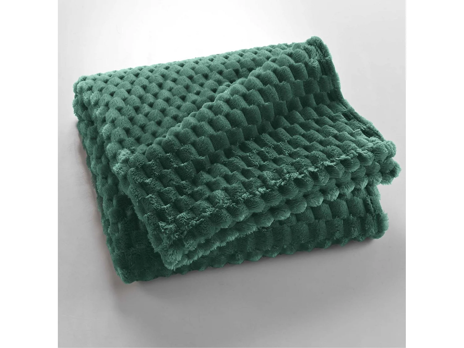 Plaid polaire cocooning 125x150 cèdre Mini Frosty