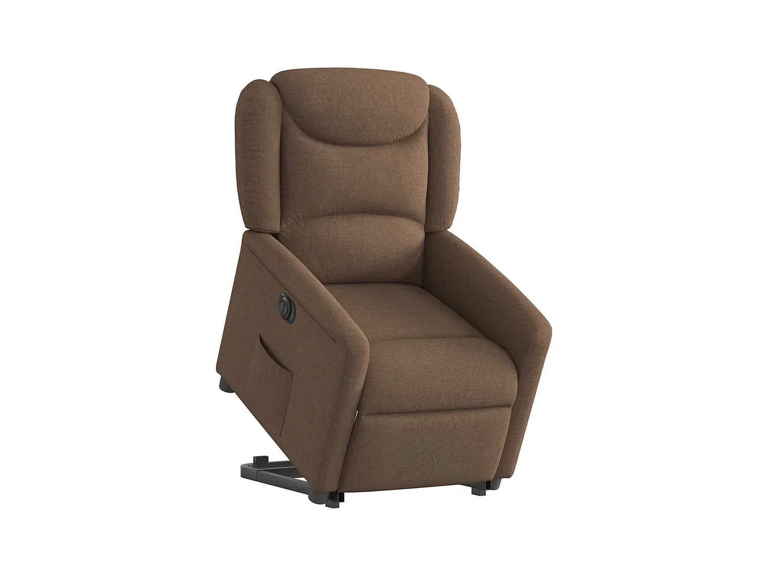 Silla de relax | Sillón eléctrico reclinable elevable de tela marrón SHL3052