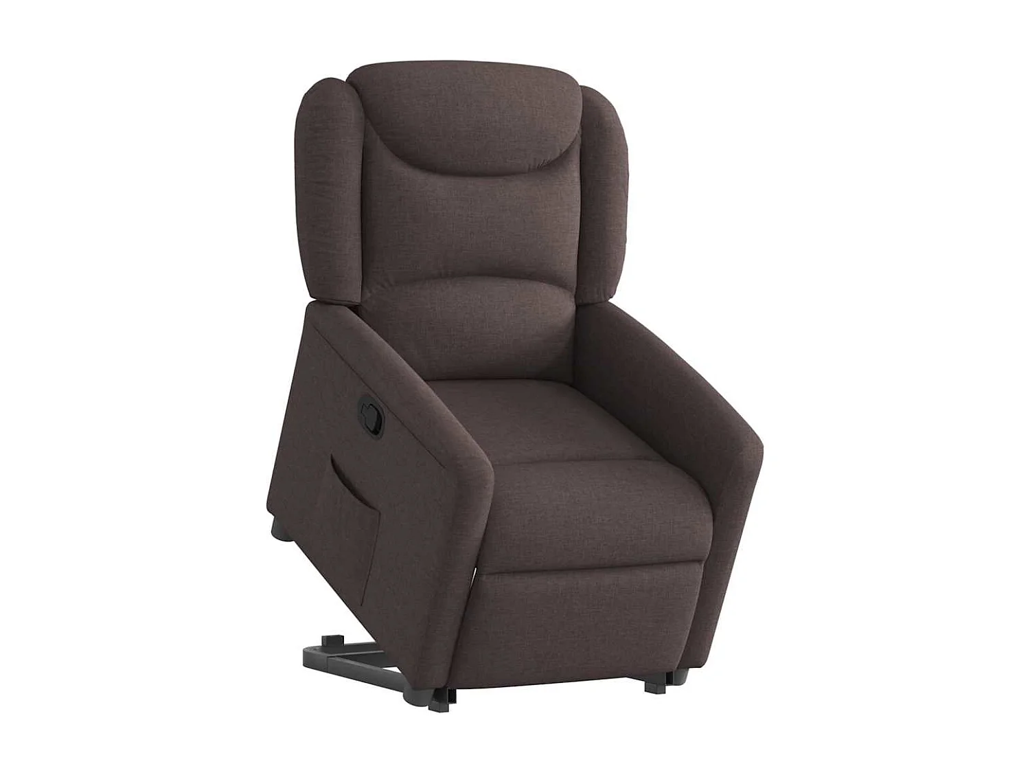 Fauteuil inclinable-Chaise de relax-Fauteuil TV marron foncé tissu SHL4448