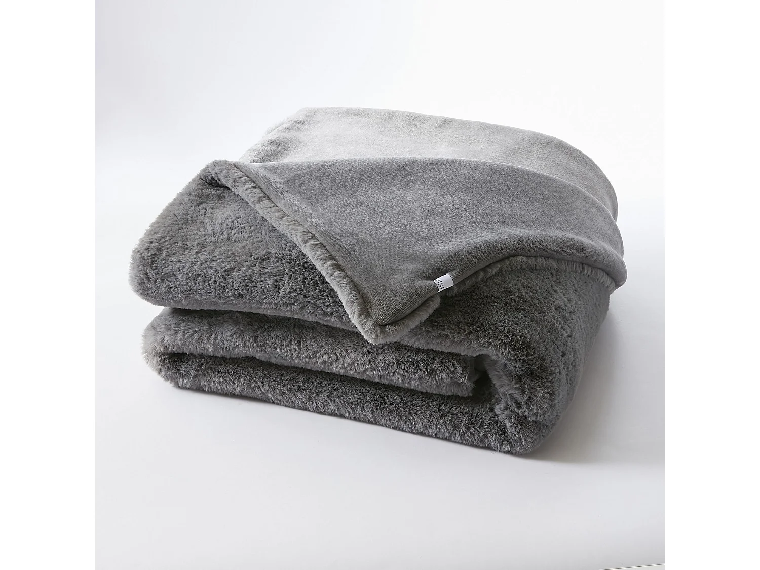 Plaid fourrure chaud gris 140x200 Odin