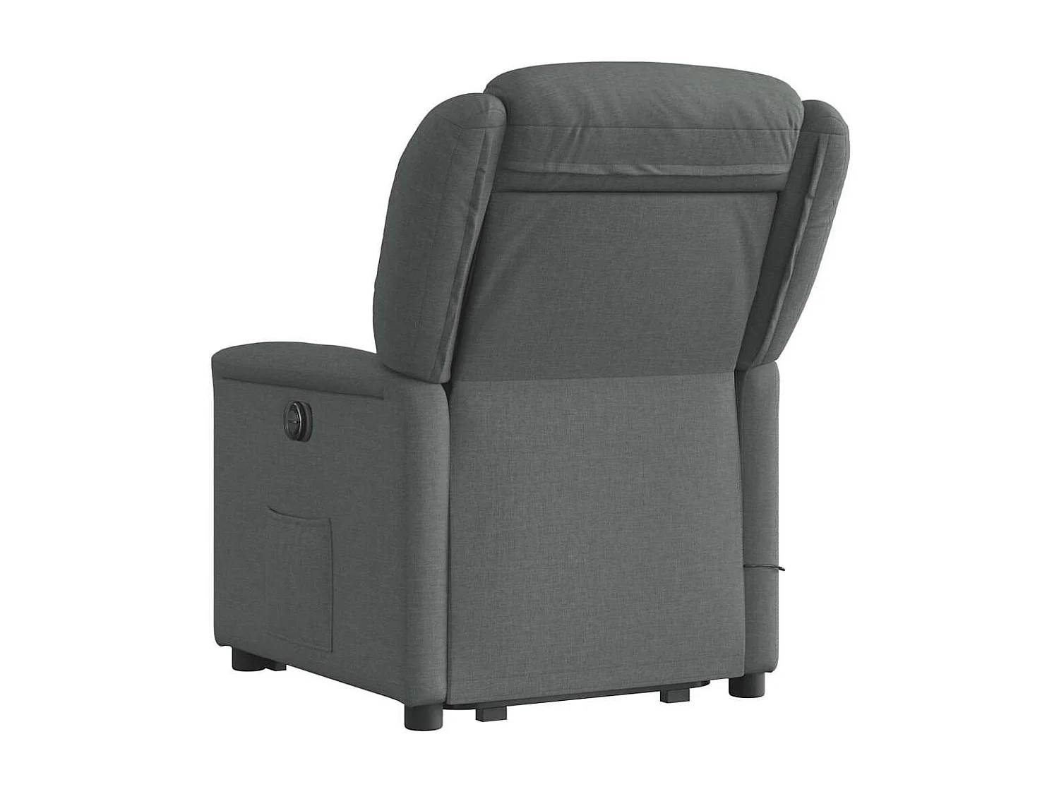 Fauteuil inclinable-Chaise de relax-Fauteuil de Massage Gris foncé Tissu SHL3606