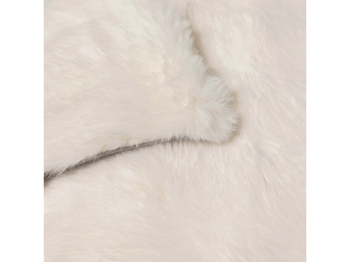 Plaid Imitation Fourrure "Mounty" 125x150cm Naturel