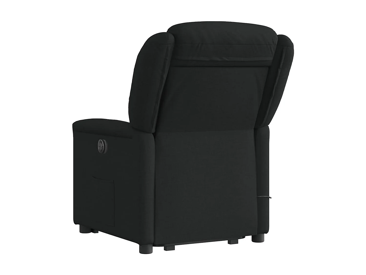 Sillón de relax | Sillón reclinable de masaje elevable tela negro SHL4898