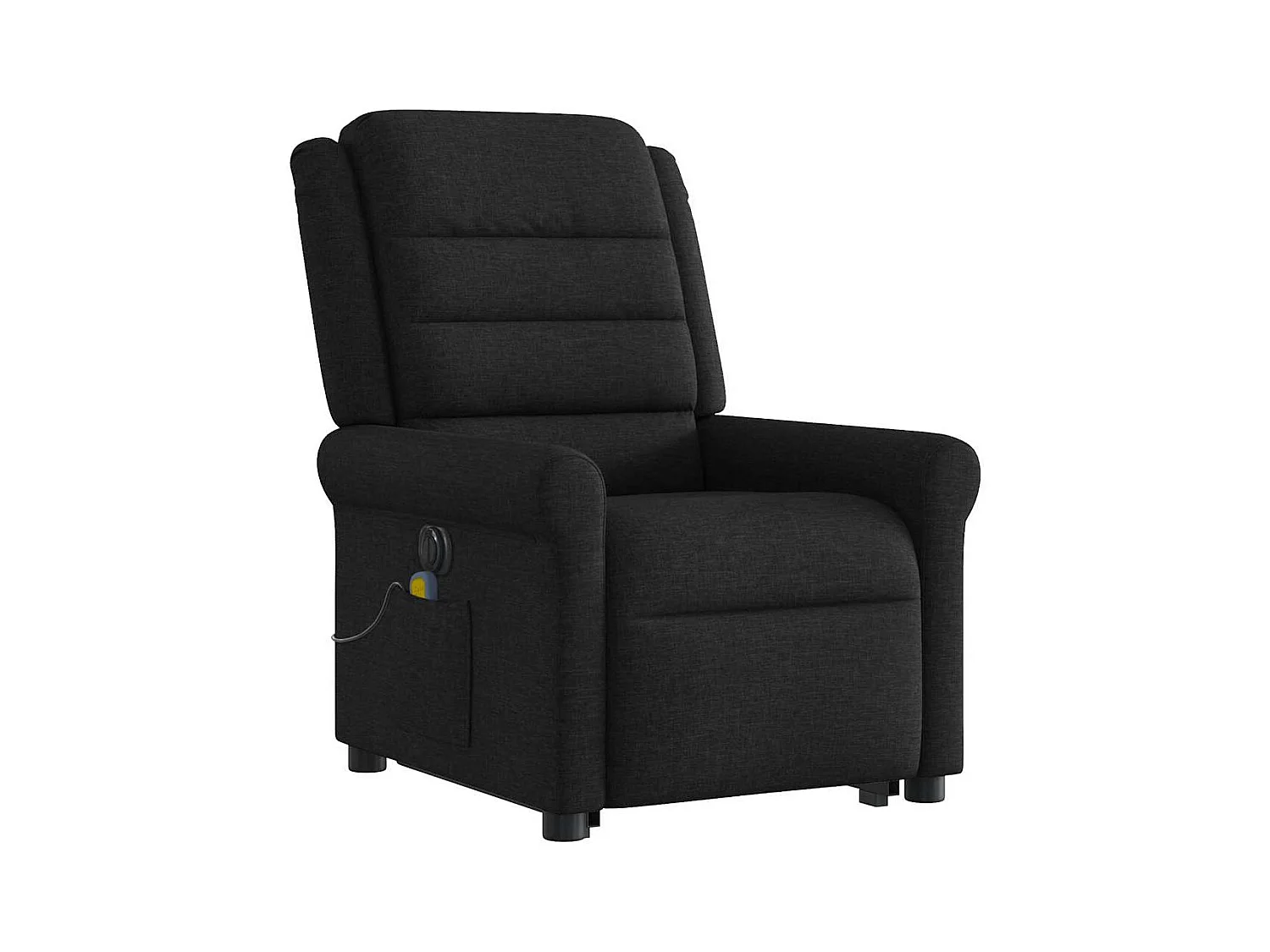 Poltrona elétrica elevatória massagens tecido preto SHL248477