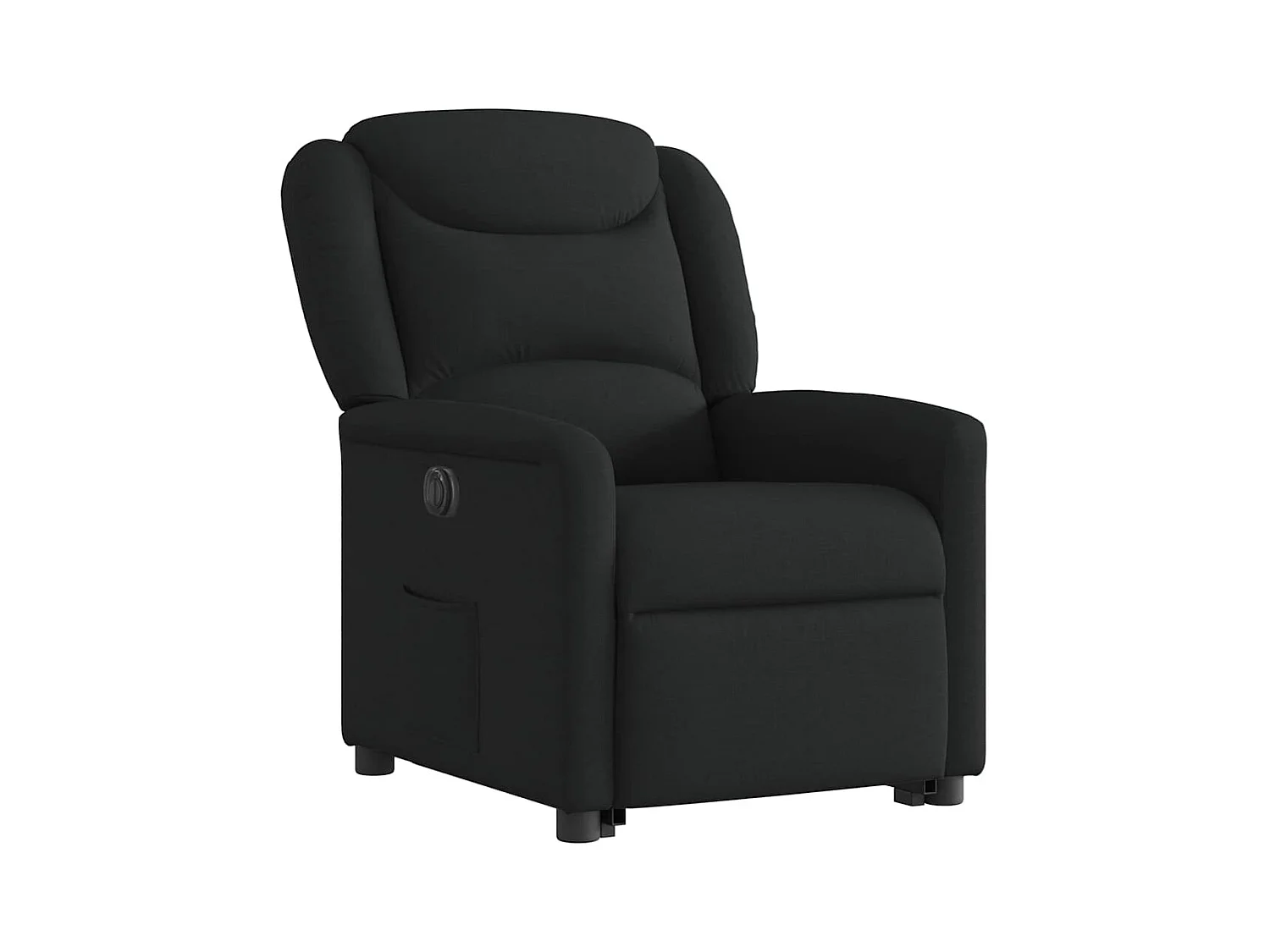 Silla de relax | Sillón eléctrico reclinable elevable de tela negro SHL6543
