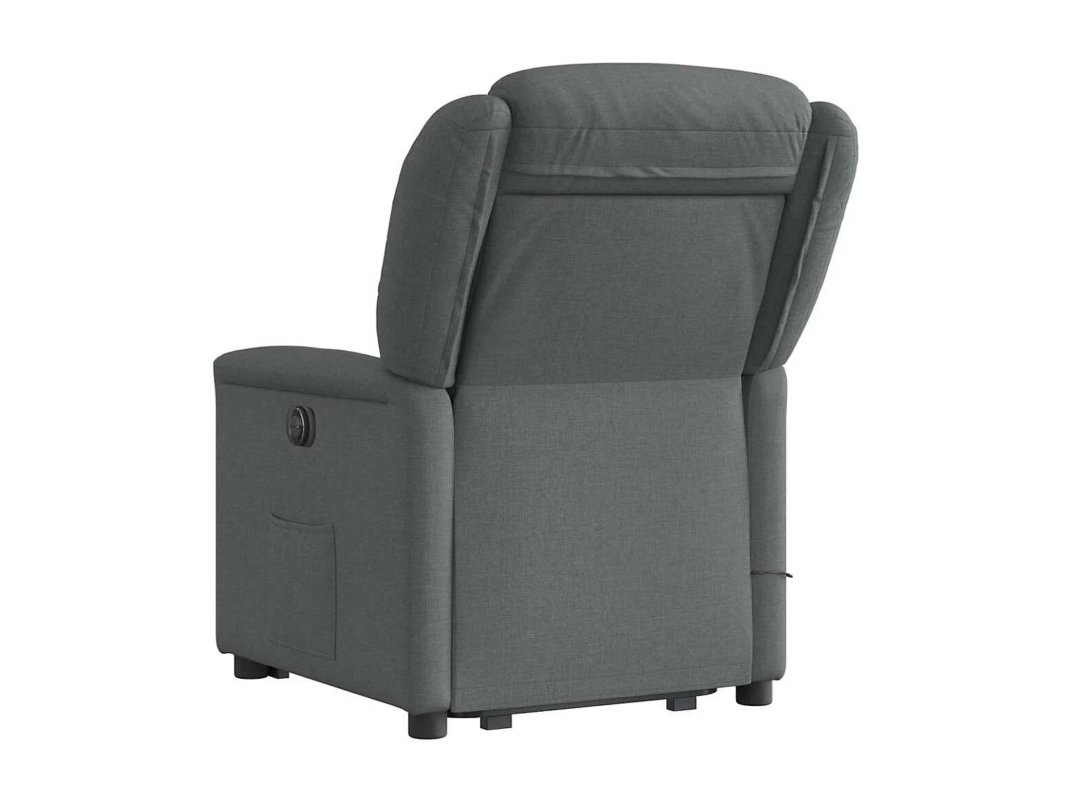 Fauteuil inclinable électrique-Chaise de relax-Fauteuil de Massage Gris foncé Tissu SHL2213