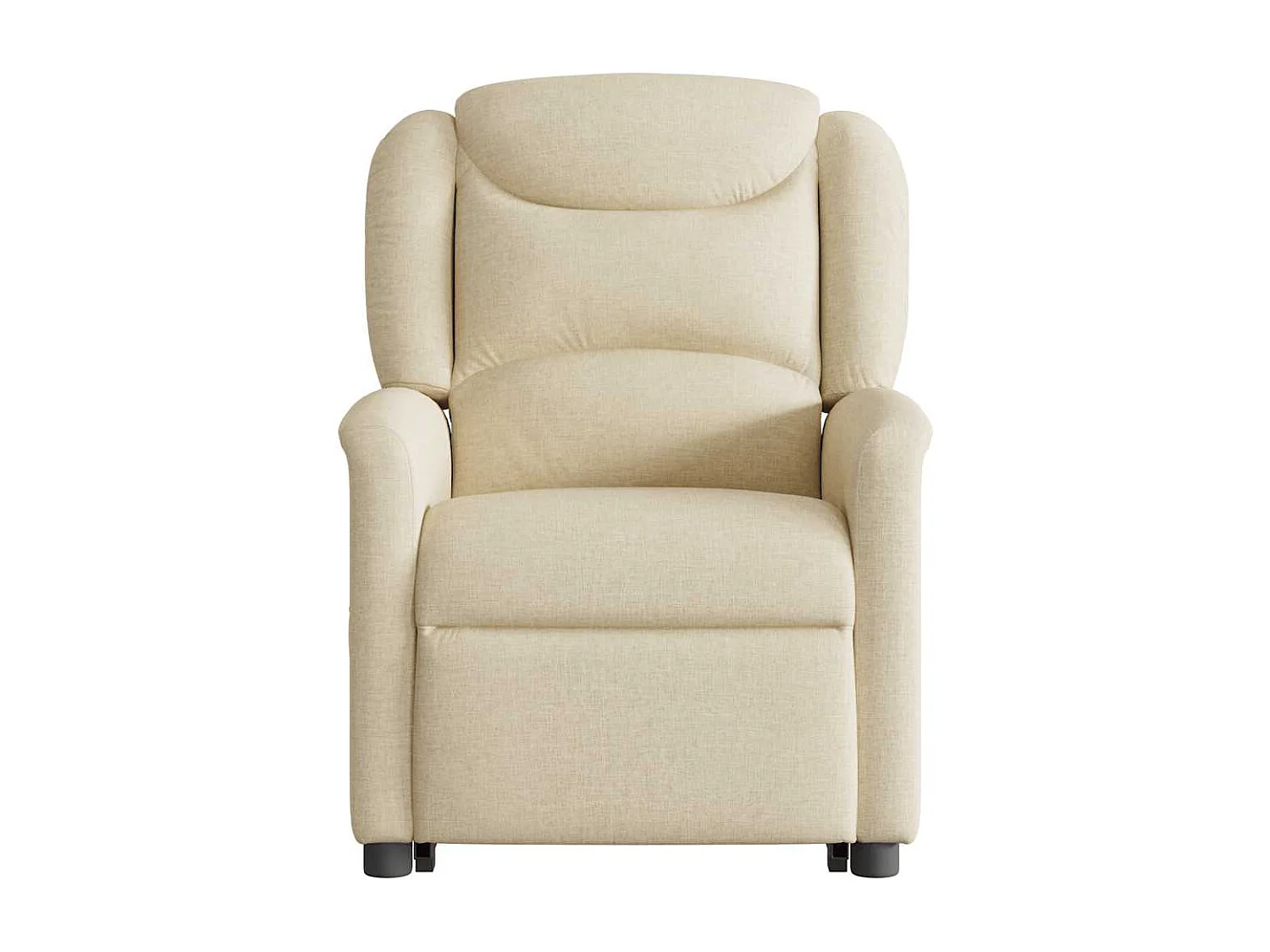 Fauteuil inclinable électrique-Chaise de relax-Fauteuil de Massage Crème Tissu SHL2872