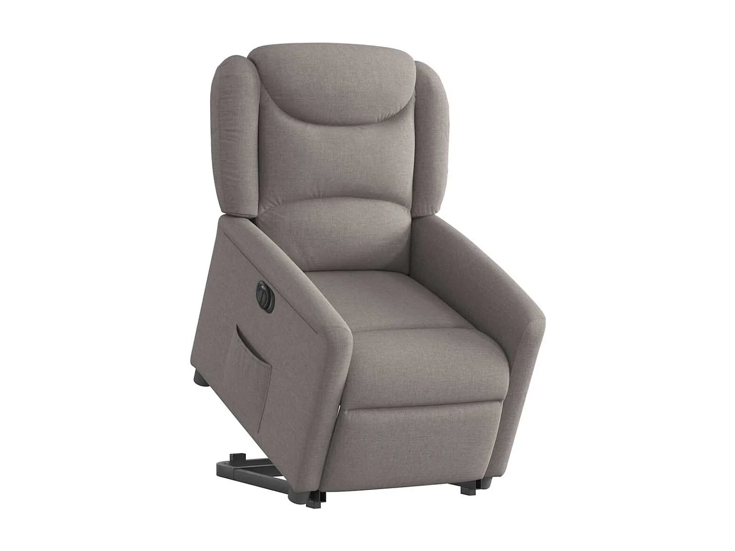 Silla de relax | Sillón eléctrico reclinable elevable de tela gris taupe SHL9334