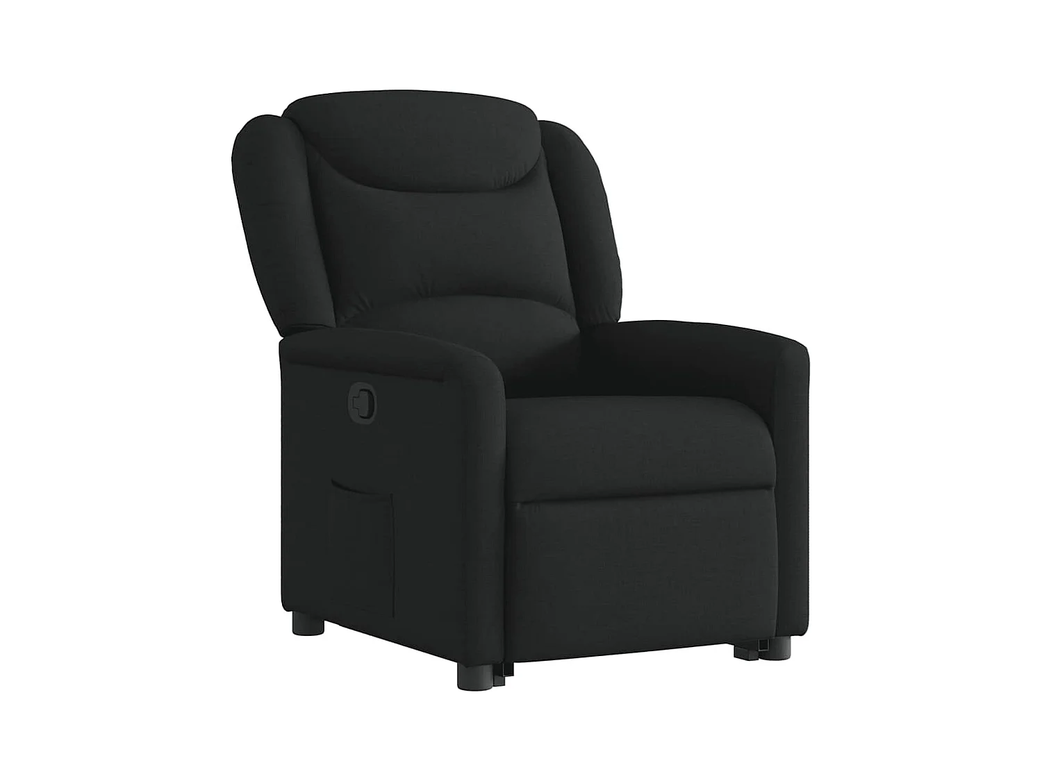 Fauteuil inclinable-Chaise de relax-Fauteuil TV noir tissu SHL1566