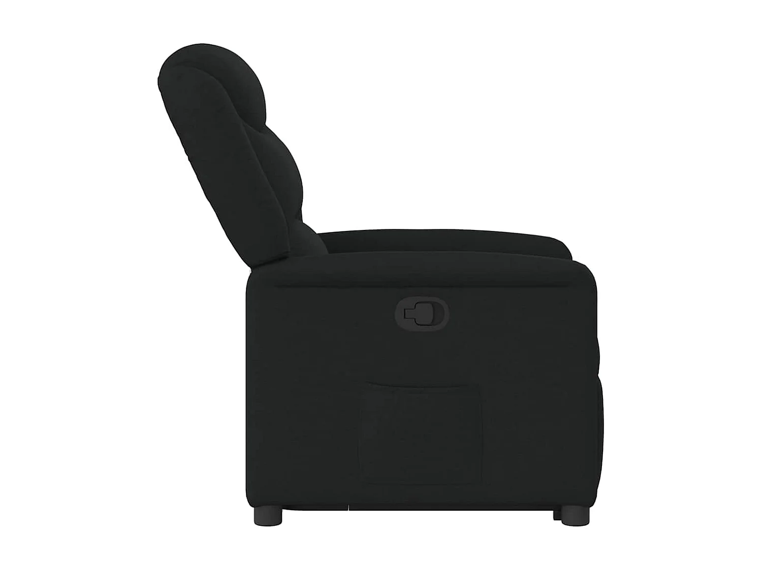 Sillón de relax | Silla | Sillón reclinable elevable tela negro SHL4175
