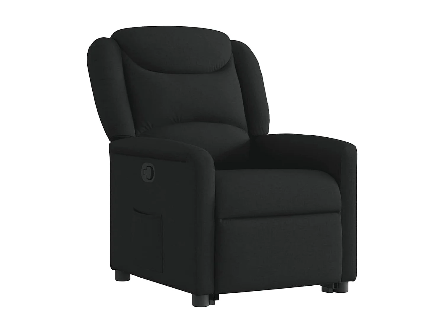 Fauteuil inclinable-Chaise de relax-Fauteuil TV noir tissu SHL1566