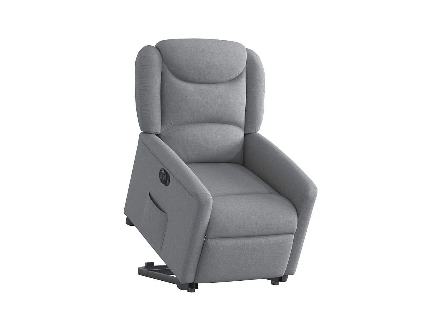 Silla de relax | Sillón eléctrico reclinable elevable de tela gris claro SHL8819
